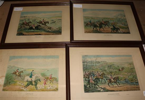Henry Alken. A set of four hunting aquatints